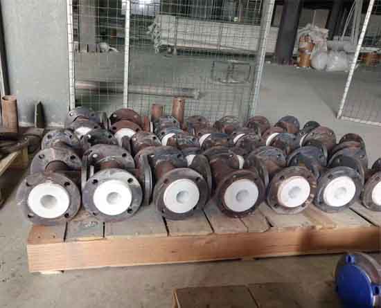 钢衬ptfe四氟管件