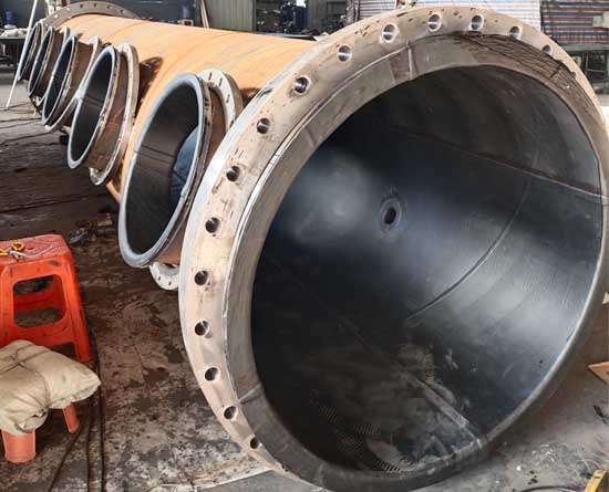 大口径衬胶管件